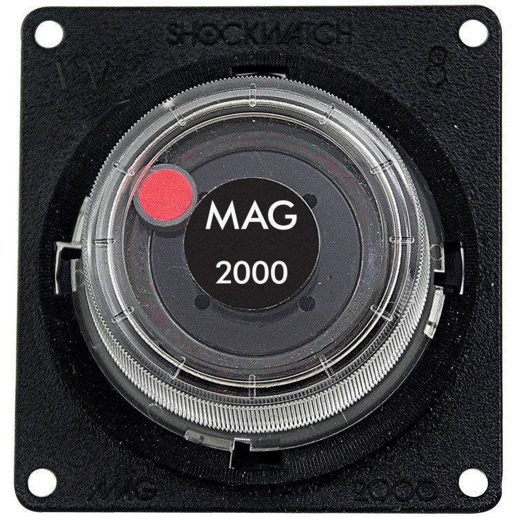 MAG2000 衝撃検知インジケーター 6G M21VV060 赤い表示付きの黒い取付プレート
